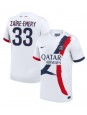 Paris Saint-Germain Warren Zaire-Emery #33 Venkovní Dres 2024-25 Krátký Rukáv